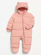 Image number 1 showing, Water-Resistant Unisex Frost Free Puffer Snowsuit for Baby