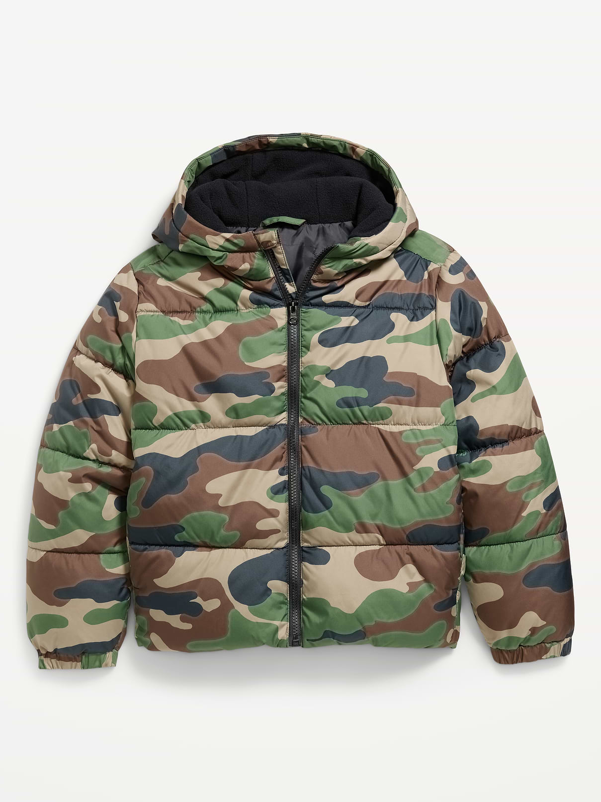 Image 1 of 1, built-in hood, standing collar, long sleeves, on-seam pockets, full-length zipper, Product #908041