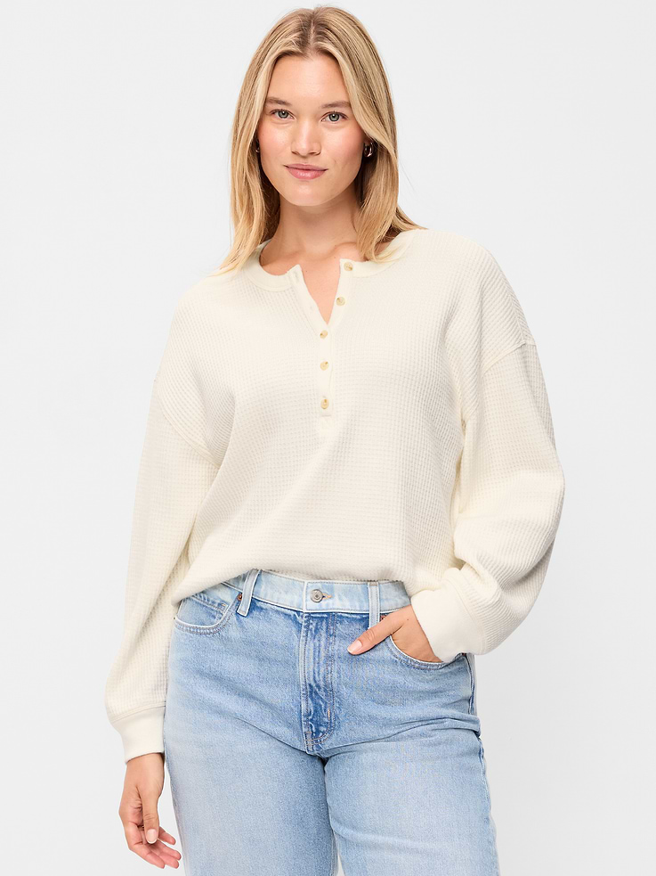 Image number 5 showing, Long-Sleeve Crew-Neck Henley T-Shirt