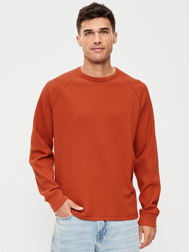 Image 1 of 4, crew neck, long raglan sleeves, Product #908598