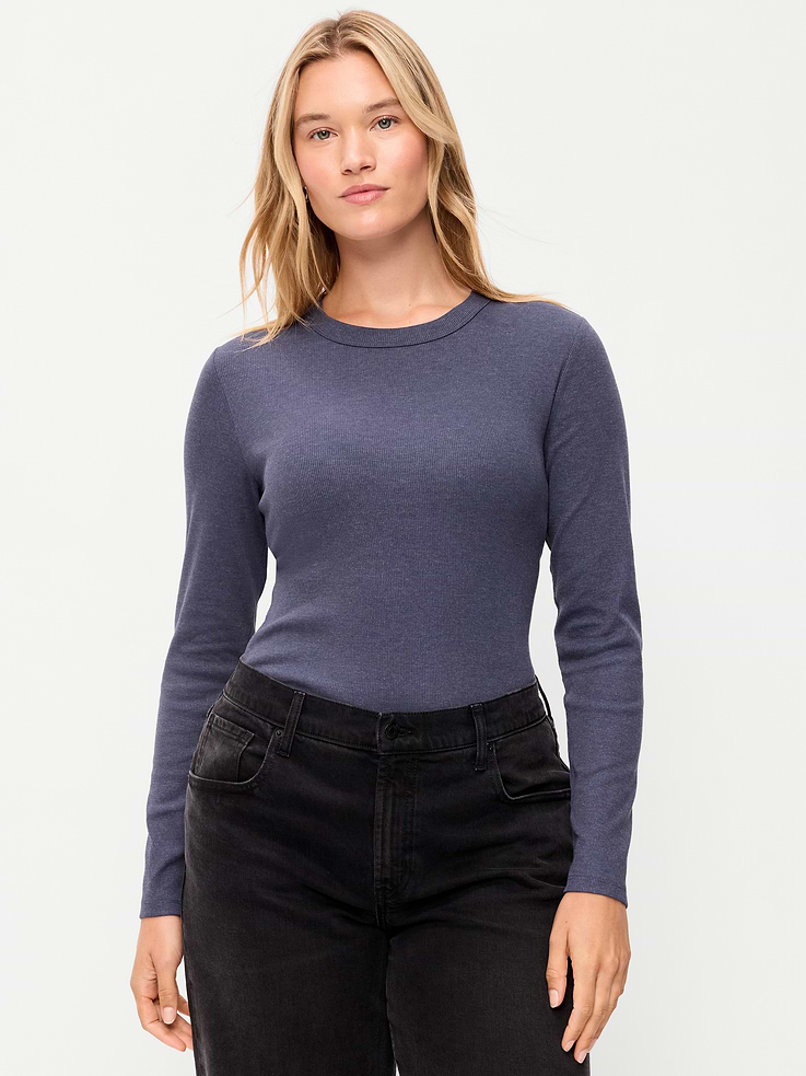 Image number 5 showing, Snug Long-Sleeve Crew-Neck T-Shirt