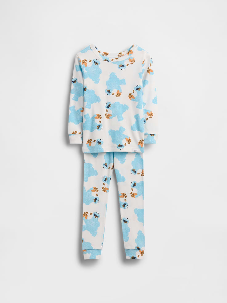 Image 3 de 4, Pyjama en coton biologique brossé Sesame Street pour Bébé et Tout-petit