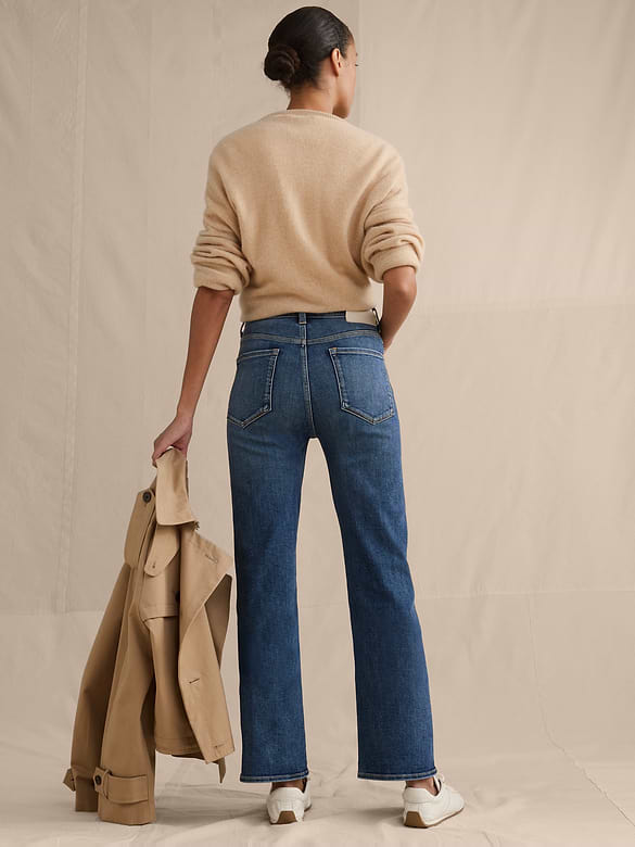 High-Rise Kick-Flare Jean