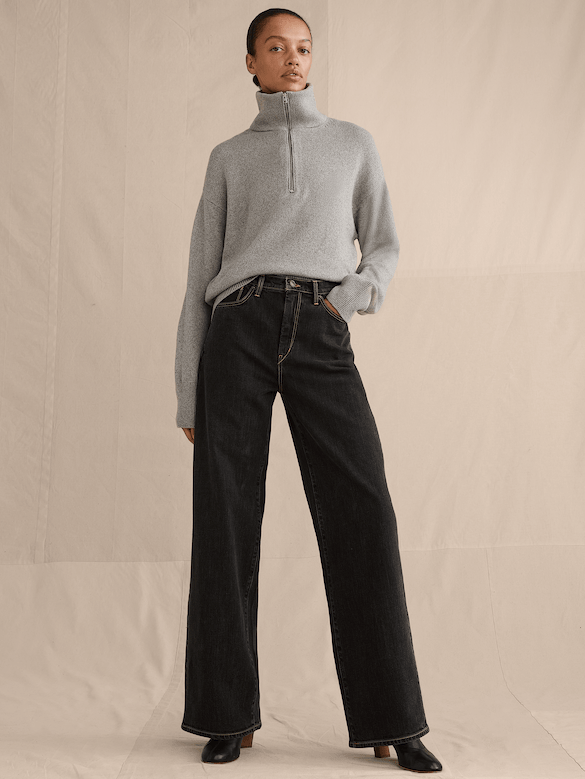 High-Rise Relaxed Wide-Leg Jean