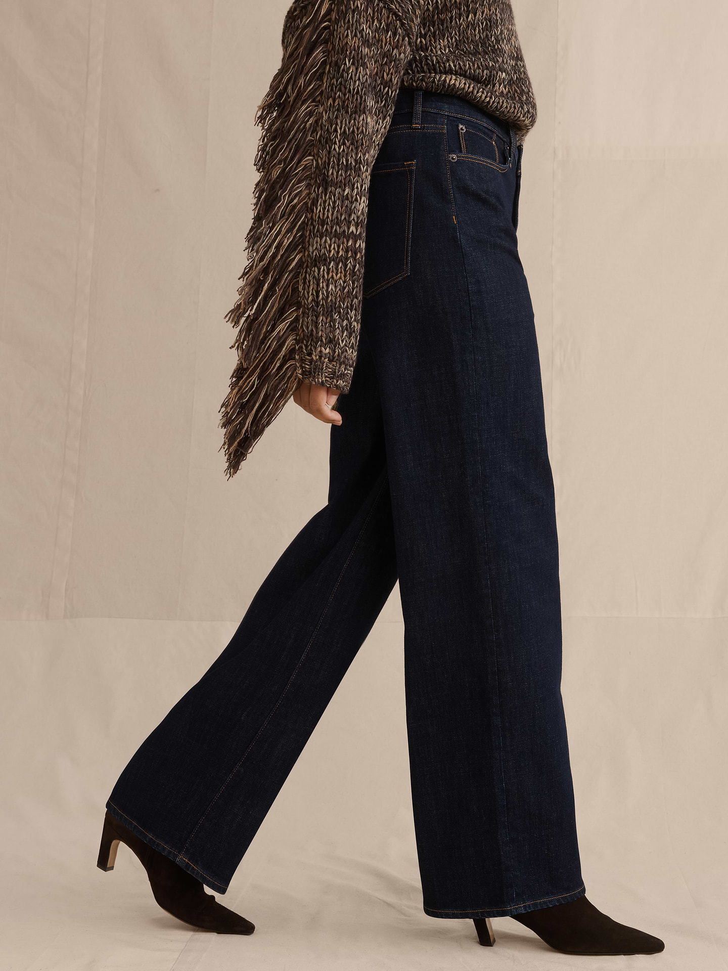 Image number 3 showing, High-Rise Relaxed Wide-Leg Jean