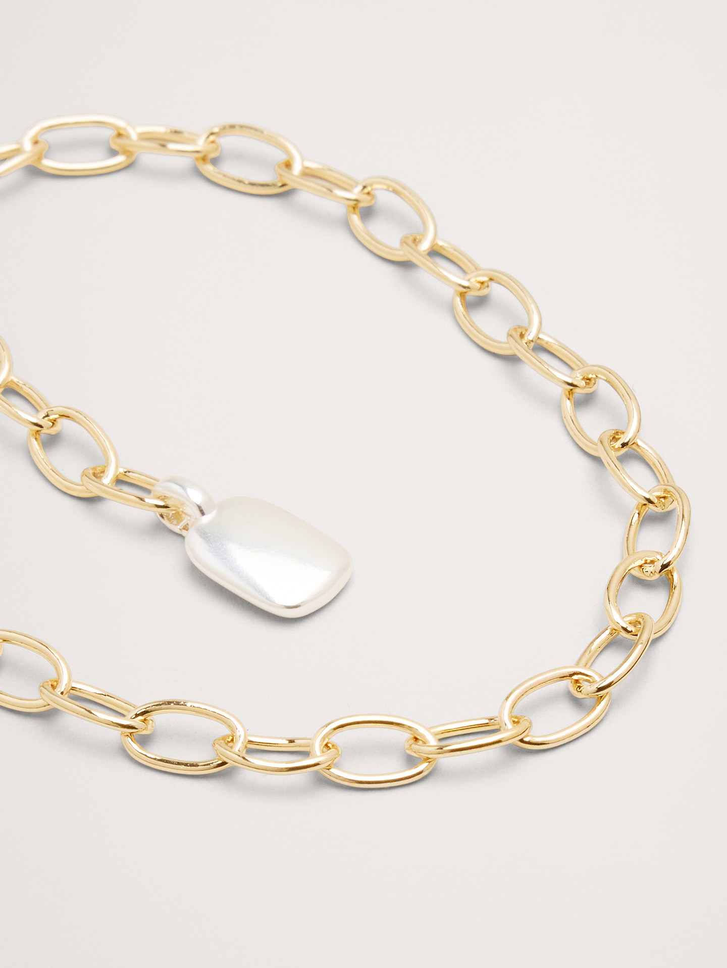 L'image numéro 3 présente Bracelet à maillons deux tons