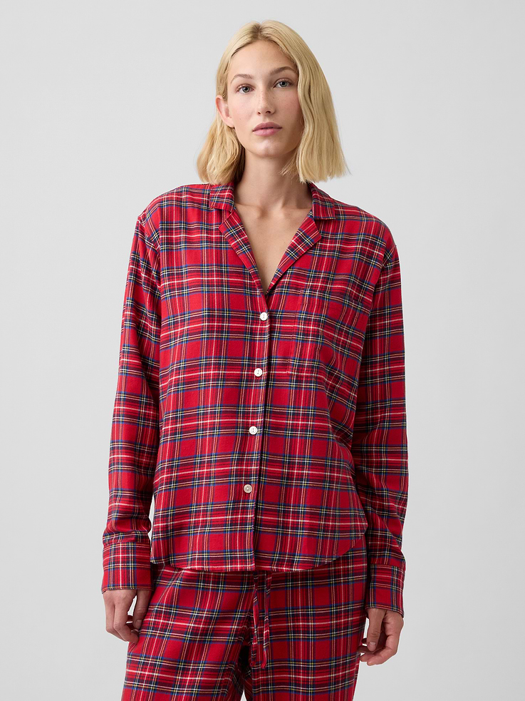 Image number 1 showing, Flannel PJ Shirt