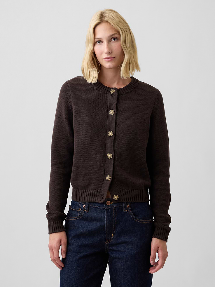 Image number 1 showing, Crewneck Cardigan