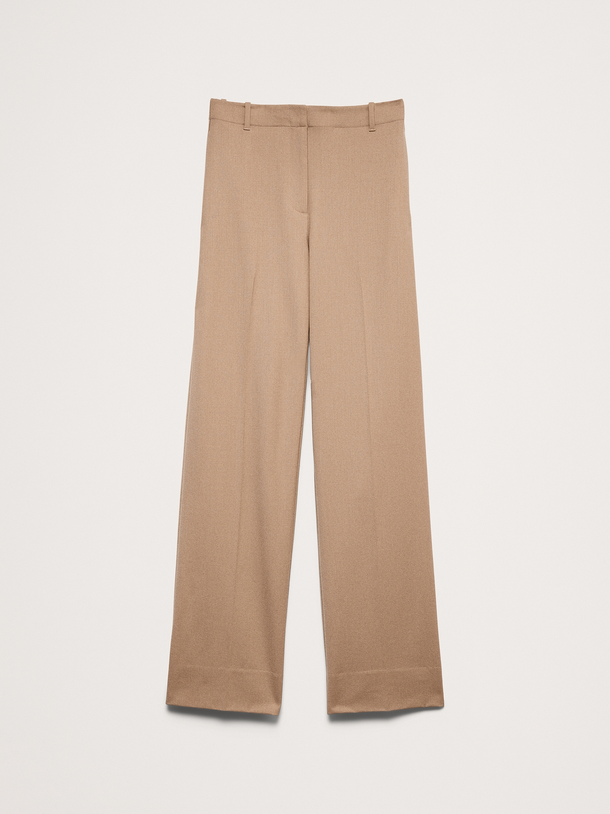 Ultra High-Rise Modern Straight Italian Lightweight Wool Pant