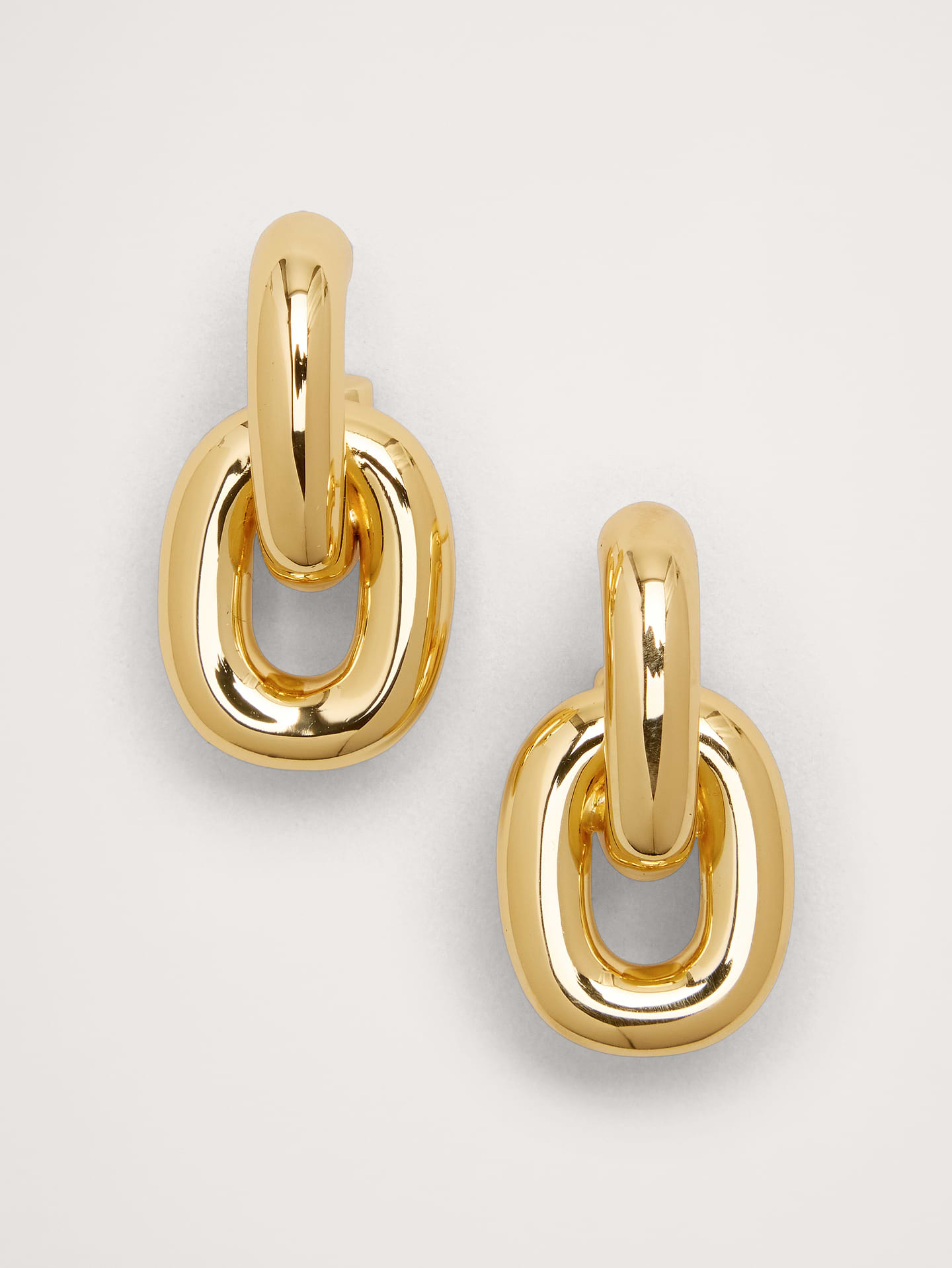 Image 1 of 5, Just like the signature chunky chain links, the Mini Kylie Earrings balance bold aesthetic and everyday appeal., Martha Calvo: Miami-based jewelry brand known for bold chains, freshwater pearls, and playful, high-impact pieces made by hand. Designed to be mixed, matched, and enjoyed., Pierced post backs., Made in the USA., Product #1184003