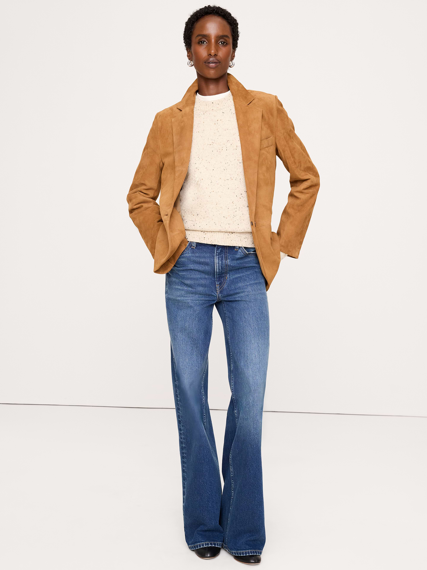 L'image numéro 1 présente Blazer en suède