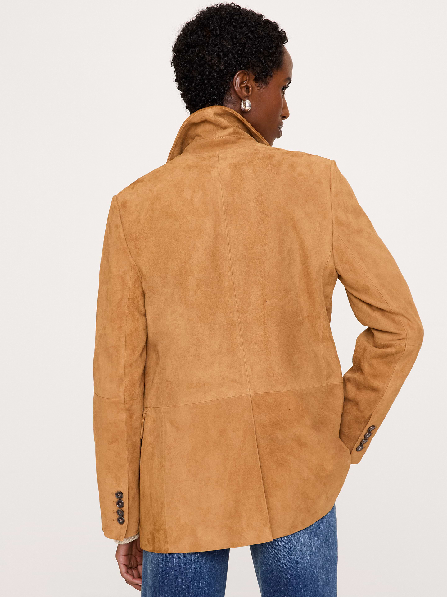 L'image numéro 3 présente Blazer en suède