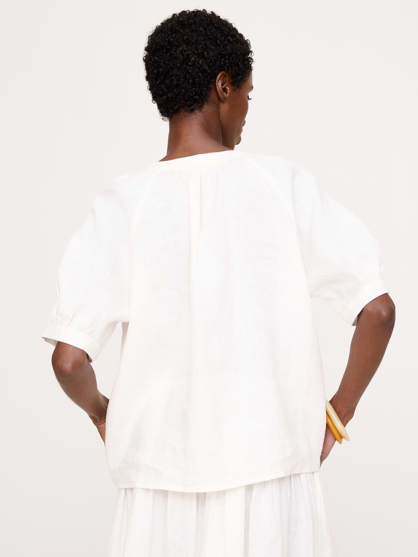 Image number 5 showing, Linen Tassel-Tie Top