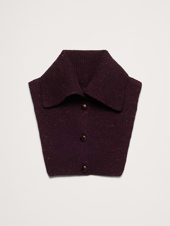 Wool-Cotton Dickie Collar