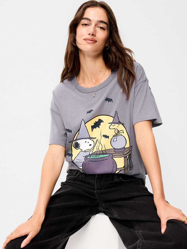 L'image numéro 1 présente T-shirt long surdimensionné à imprimé