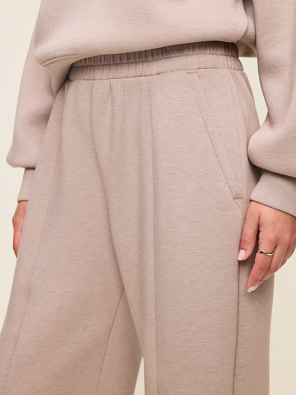 High-Waisted Bounce Fleece Wide-Leg Sweatpants