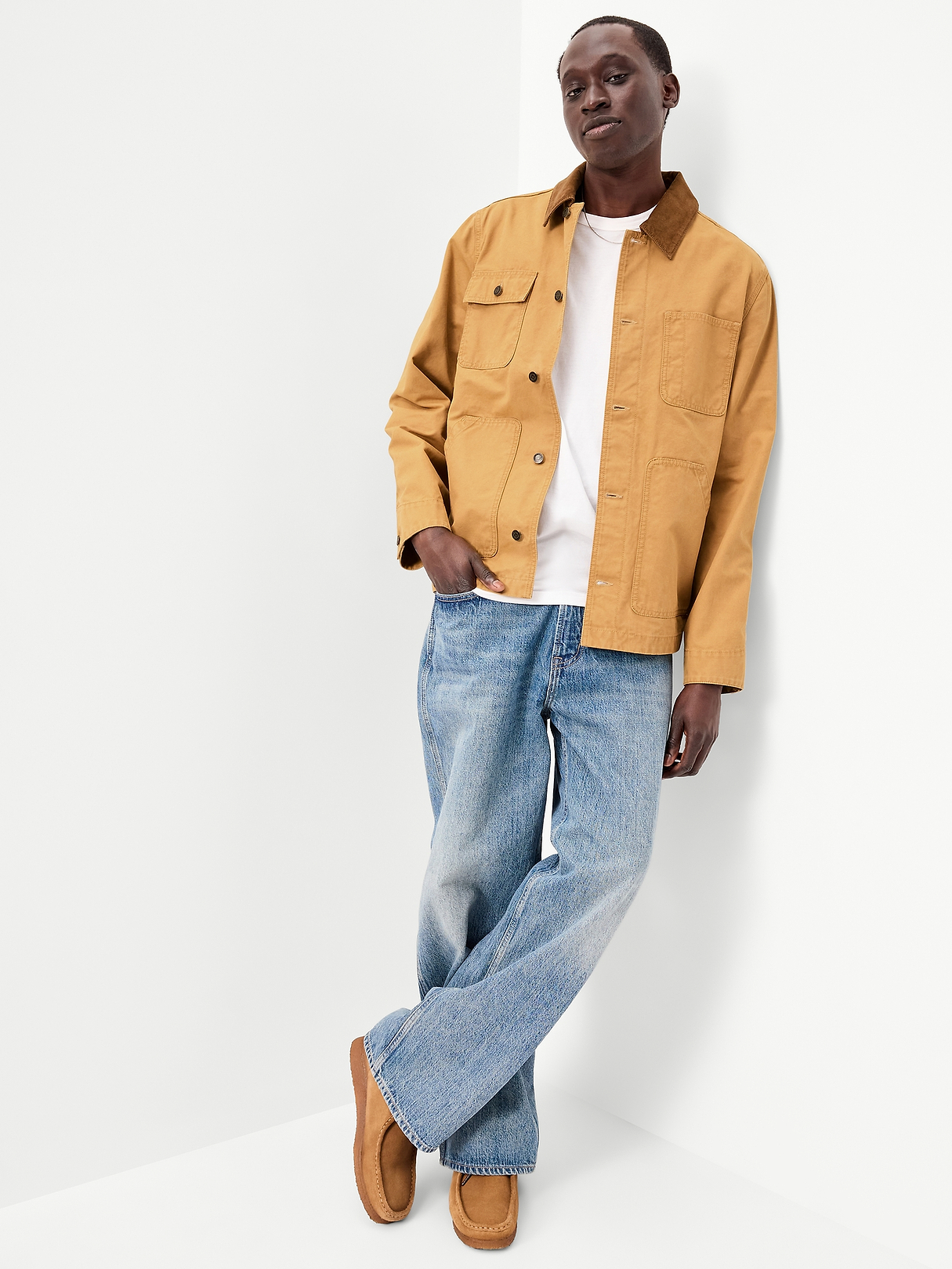 Loose Canvas Workwear Jacket | Old Navy