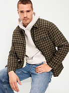 L'image numéro 3 présente Veste-chemise en flanelle à carreaux