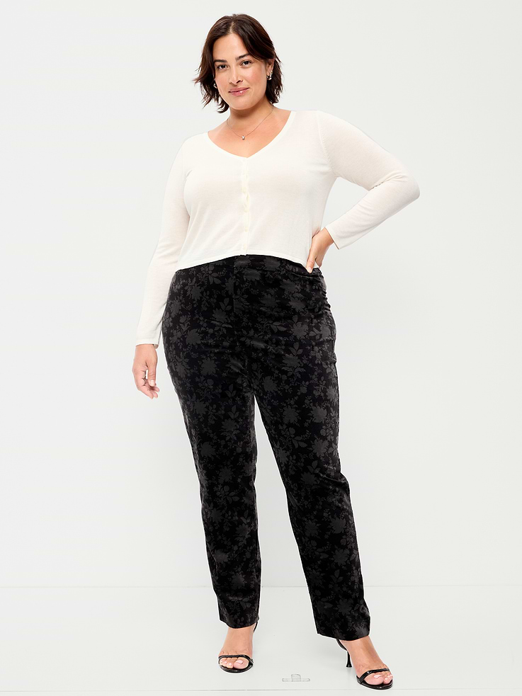 Image 8 of 9, High-Waisted Pixie Straight Pants