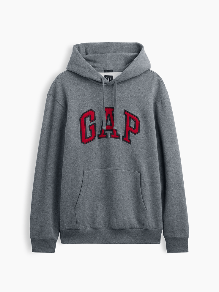L'image numéro 6 présente Chandail à capuchon VintageDoux avec logo incurvé pour Adulte