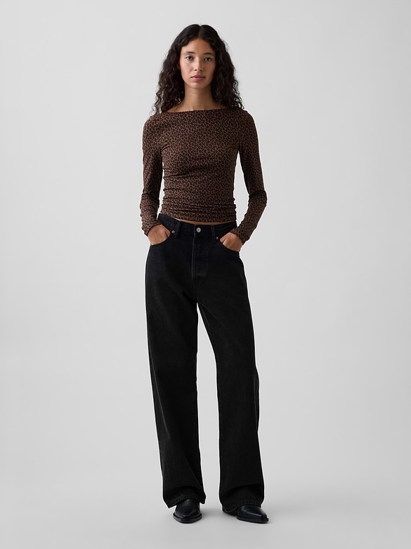 CloseKnit Jersey Scoop-Back T-Shirt