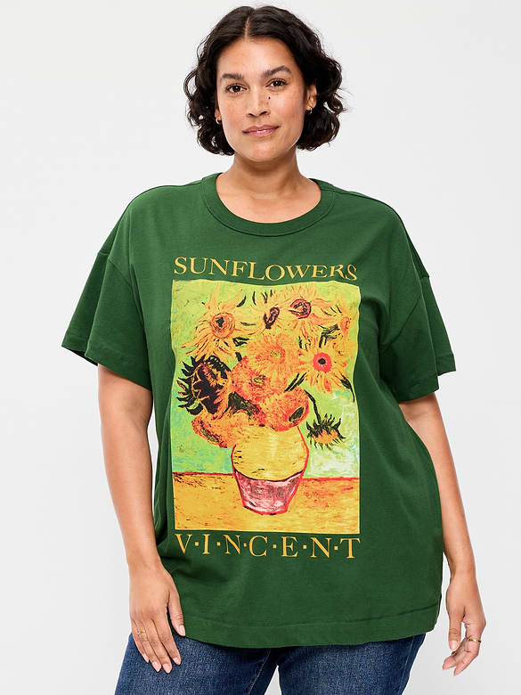 Vincent Van Gogh Oversized Tunic T-Shirt