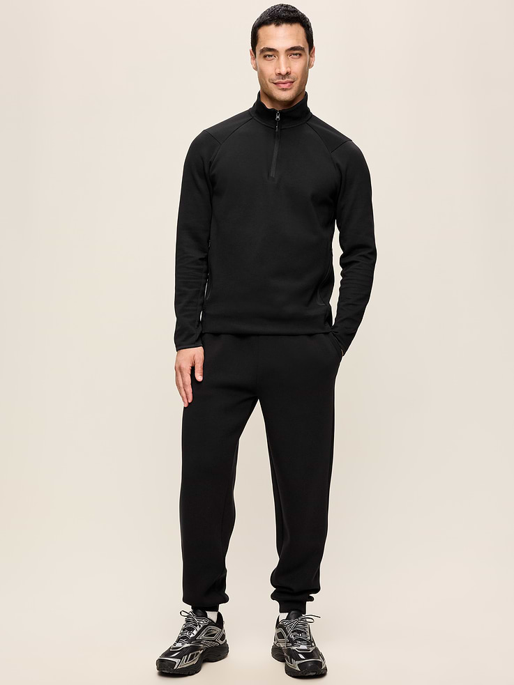 L'image numéro 2 présente Pantalon de jogging coupe généreuse en molleton raffiné