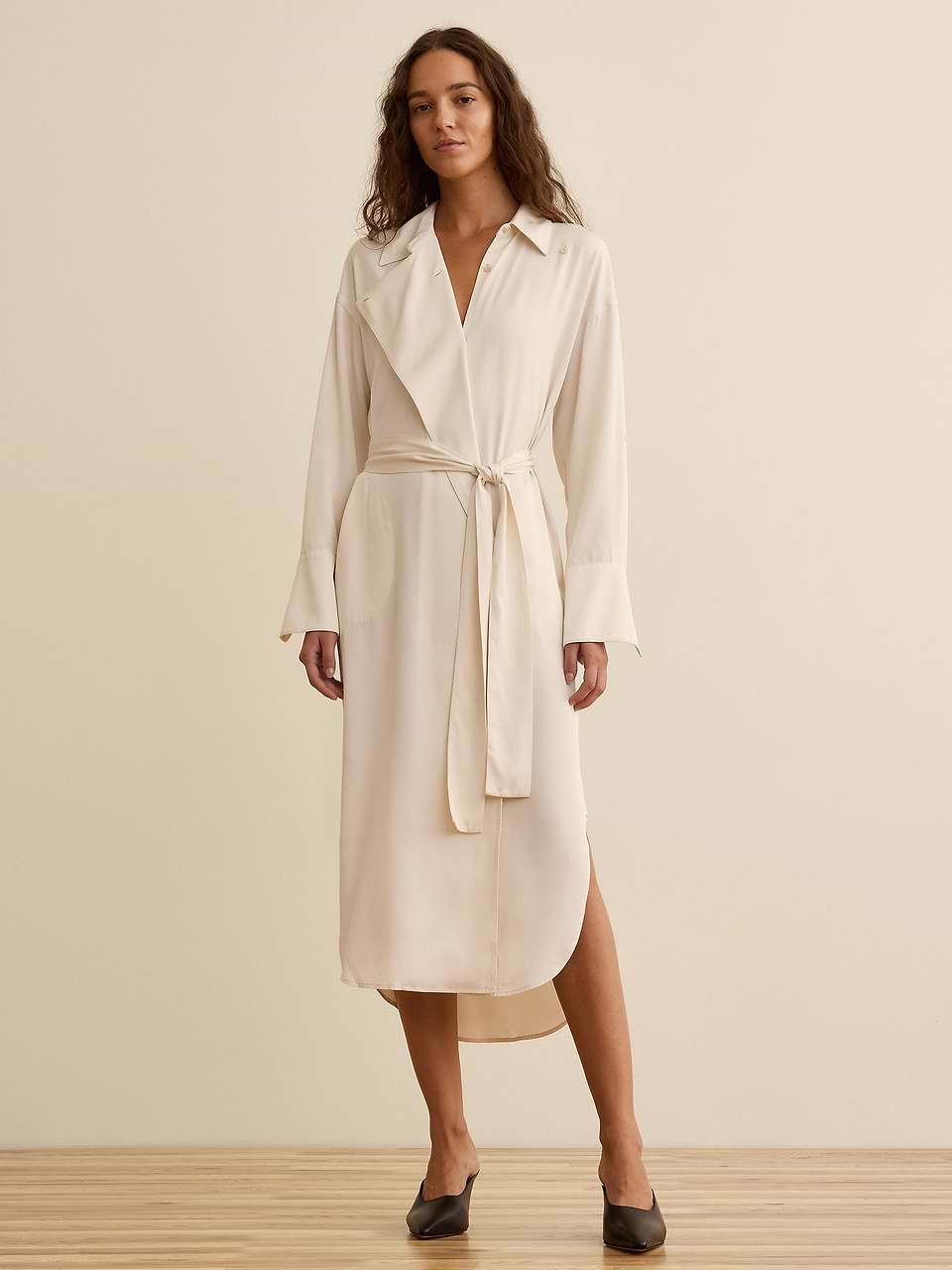 la ligne dress Banana Republic x | The Viscose Midi Shirt M Plain Dresses for mb_handcrafted it feels effortless while Color:US12 Madeleine dress