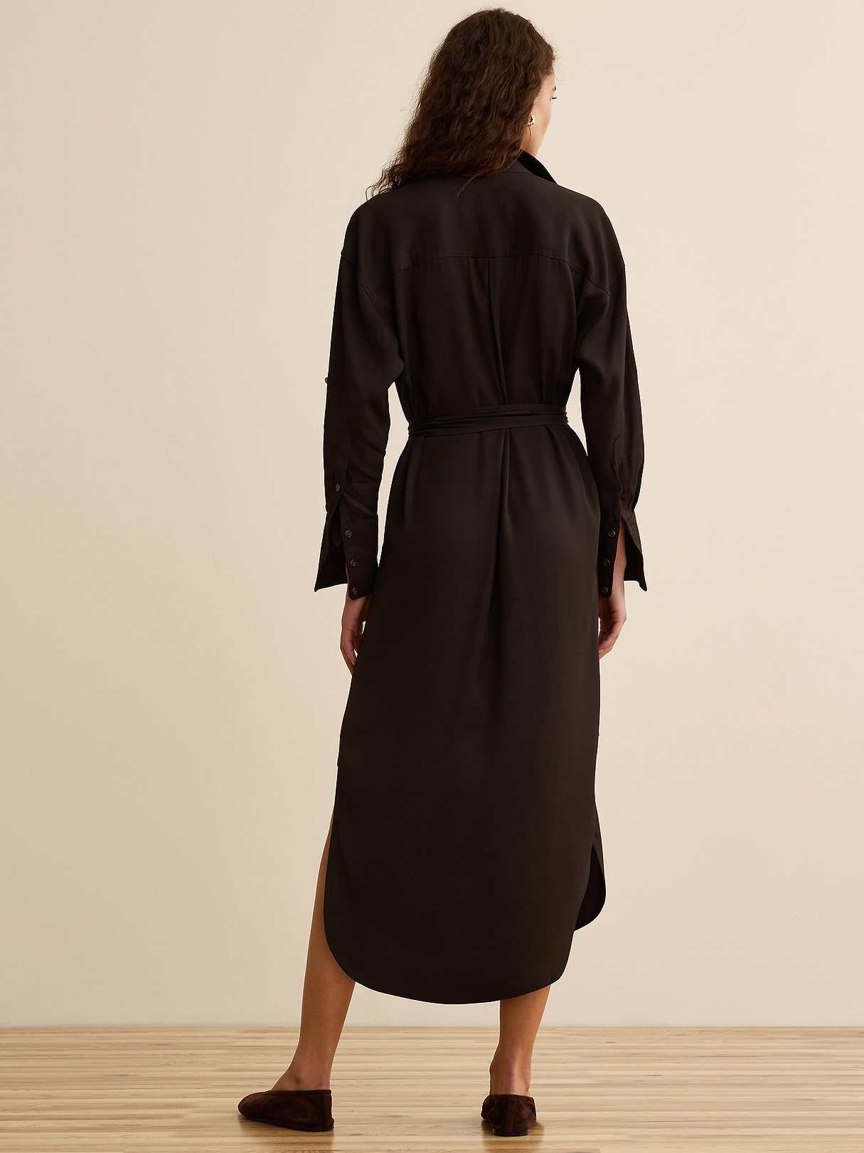 Banana Republic x La Ligne | The Viscose Midi Shirt Dress