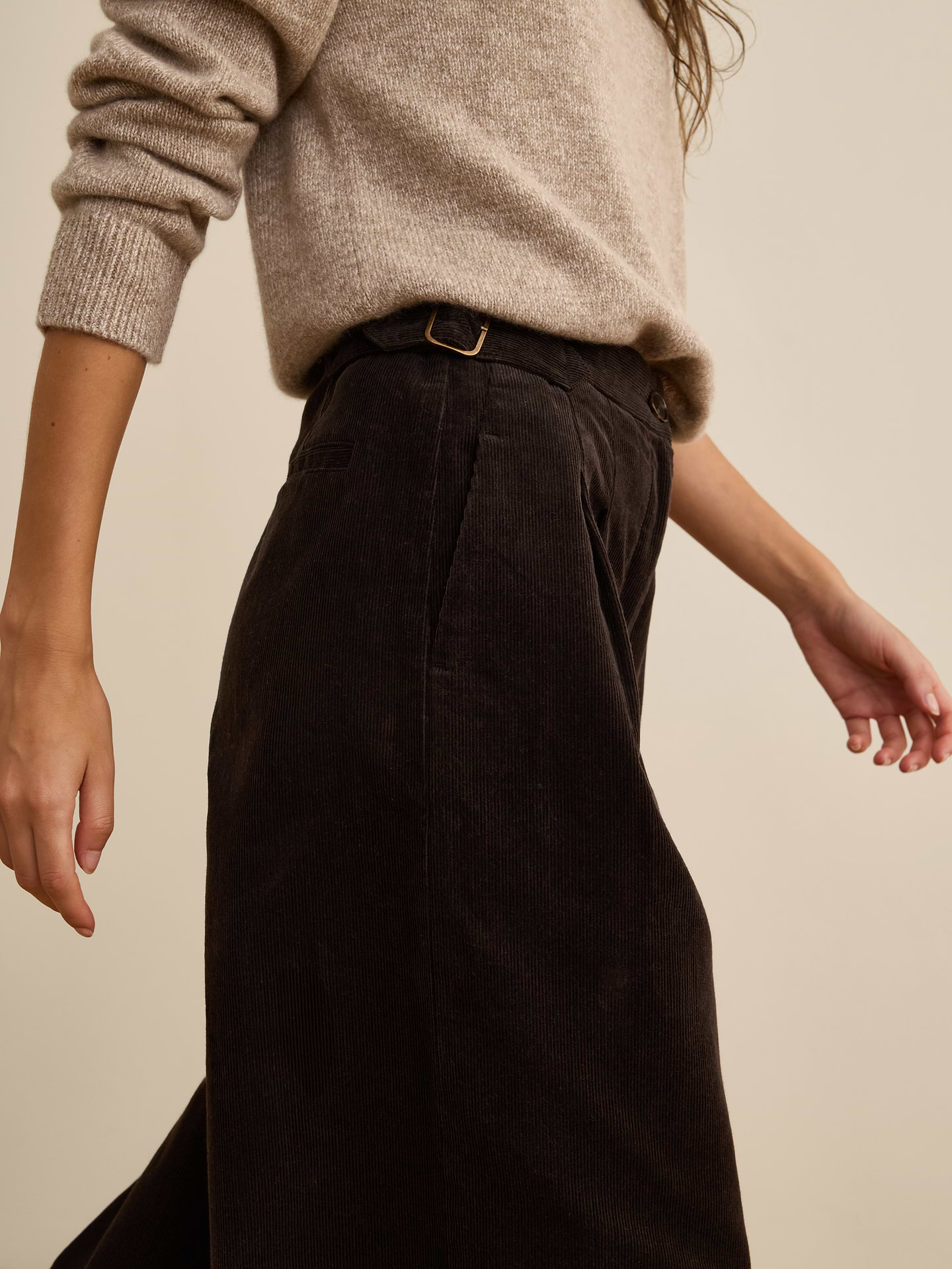 Image number 3 showing, Banana Republic x La Ligne | The Wide-Leg Cotton Corduroy Pant