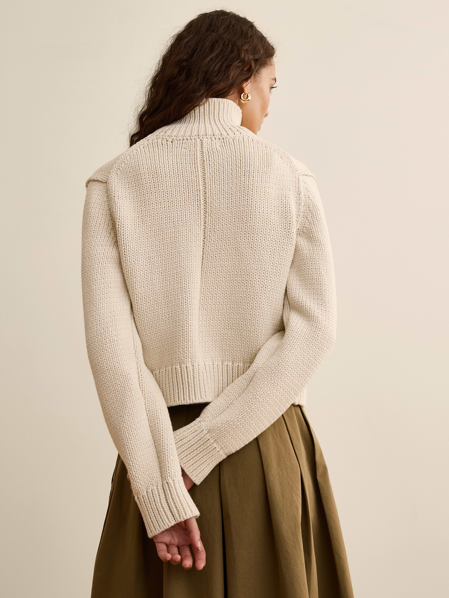 Image number 2 showing, Banana Republic x La Ligne | The Cropped Cotton Cardigan