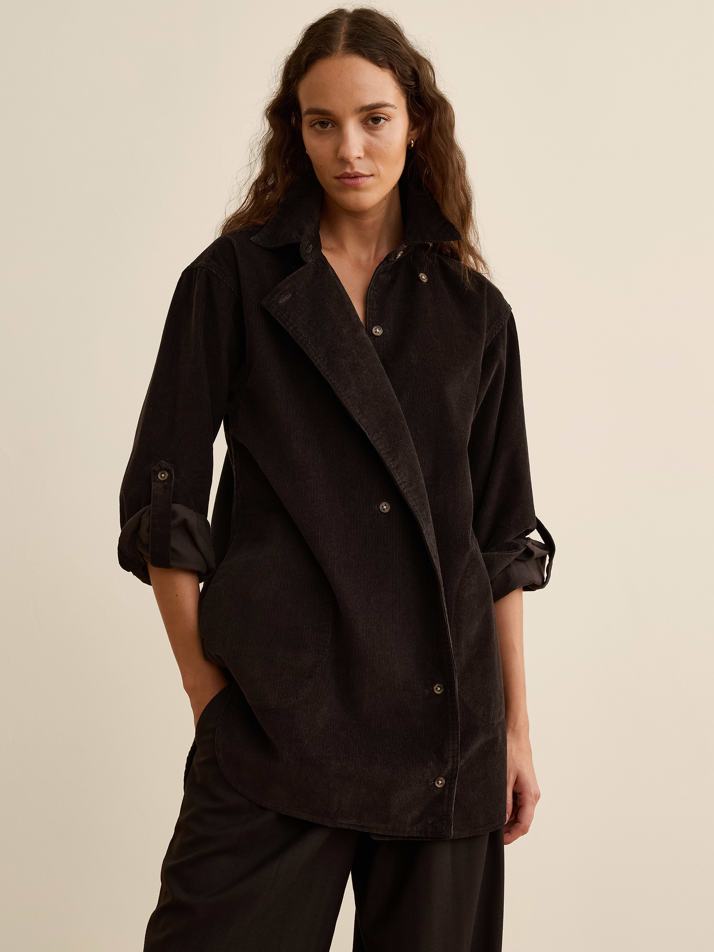 Image number 1 showing, Banana Republic x La Ligne | The Cotton Corduroy Shirt
