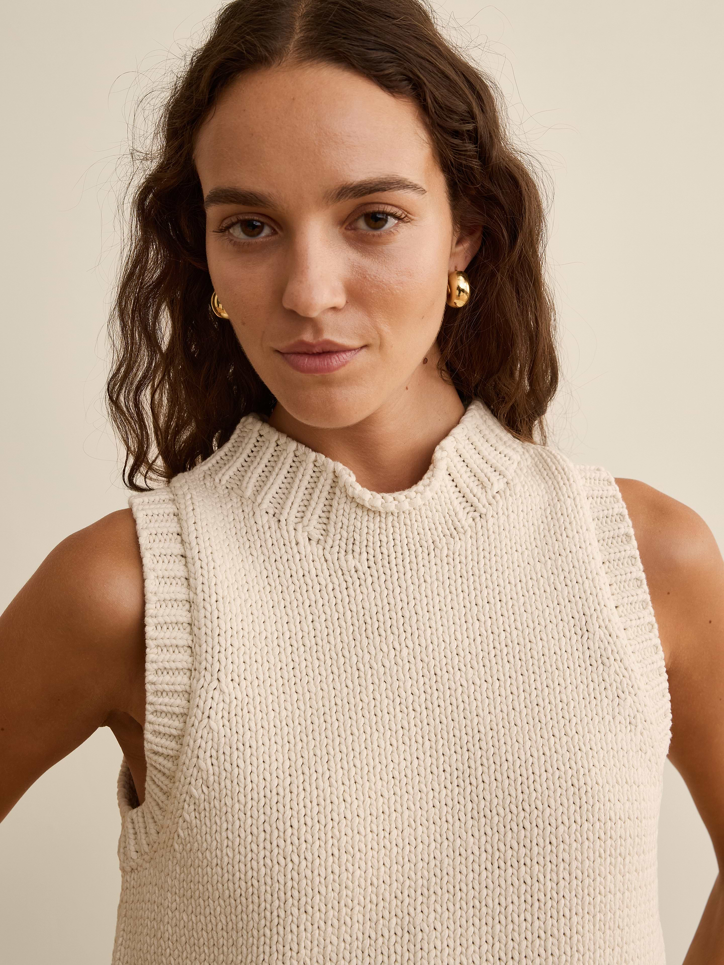Image number 3 showing, Banana Republic x La Ligne | The Cropped Cotton Sweater Tank