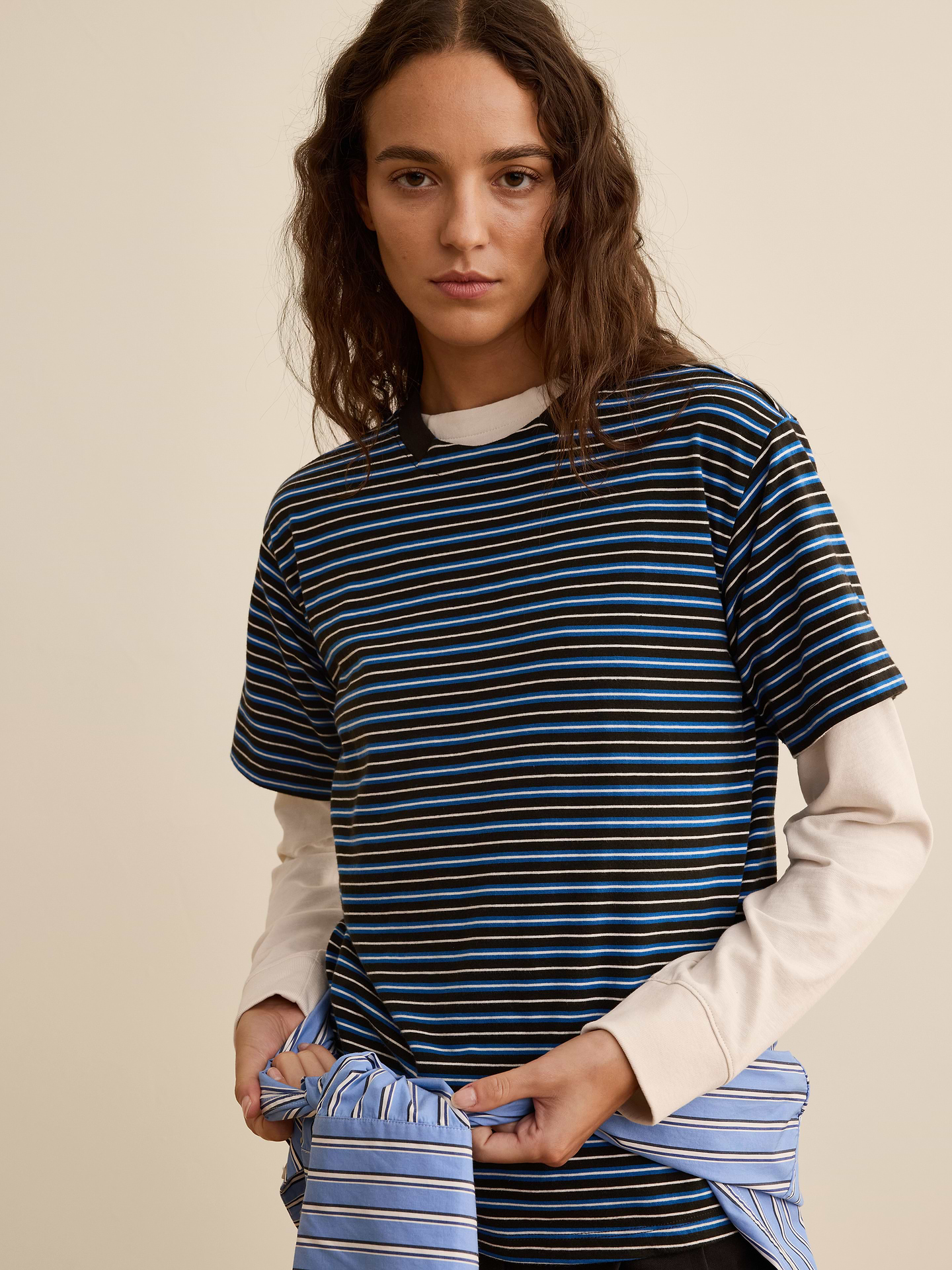 Image number 3 showing, Banana Republic x La Ligne | The Relaxed Cotton Crew-Neck T-Shirt
