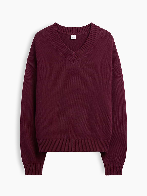 Oversized V-Neck Sweater