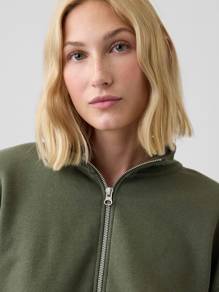 Image number 4 showing, Relaxed Fleece Half-Zip Sweatshirt