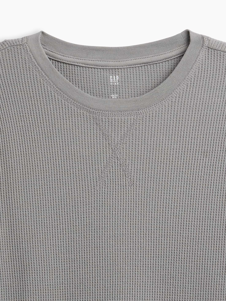 Image number 2 showing, Kids Waffle-Knit Crewneck T-Shirt