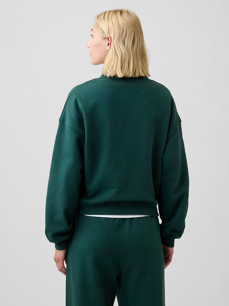 Image number 2 showing, Oversized Wedge V-Neck Sweatshirt