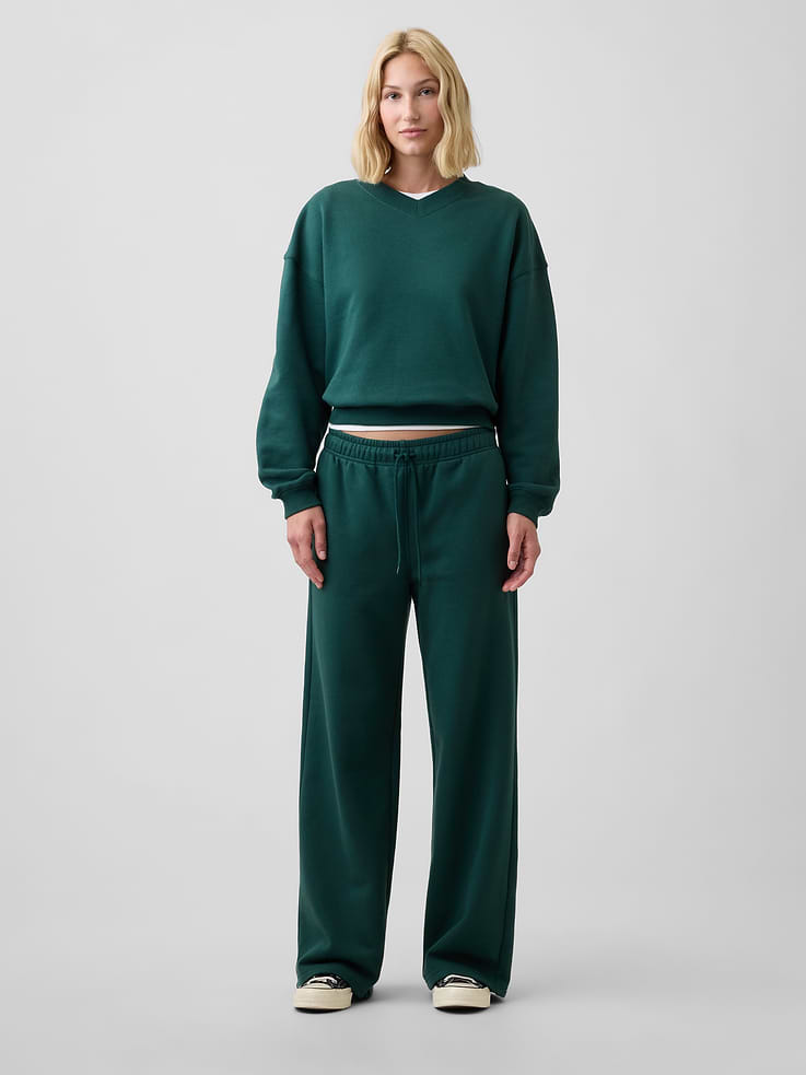 Image number 3 showing, Oversized Wedge V-Neck Sweatshirt