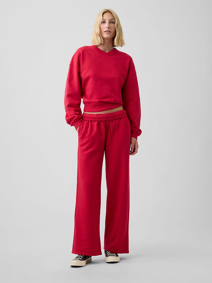 Image number 3 showing, Oversized Wedge V-Neck Sweatshirt