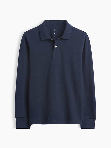 Image number 3 showing, Kids Organic Cotton Uniform Polo Shirt