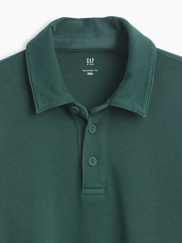 Kids Heavyweight Relaxed Polo Shirt