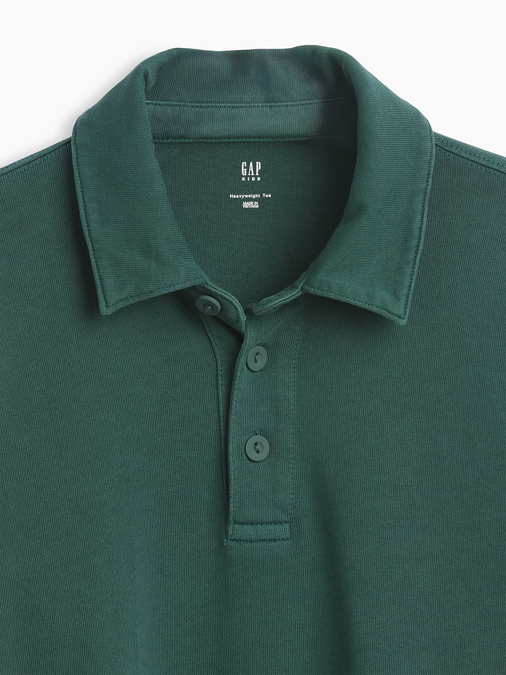 Image number 5 showing, Kids Heavyweight Relaxed Polo Shirt