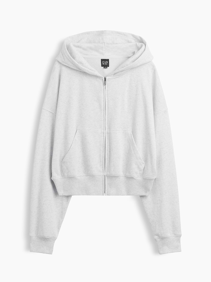 Image number 6 showing, VintageSoft Terry Oversized Wedge Zip Hoodie