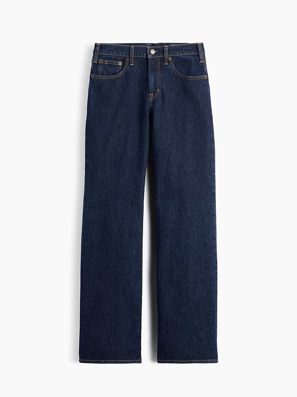Mid Rise Relaxed Flare Jeans