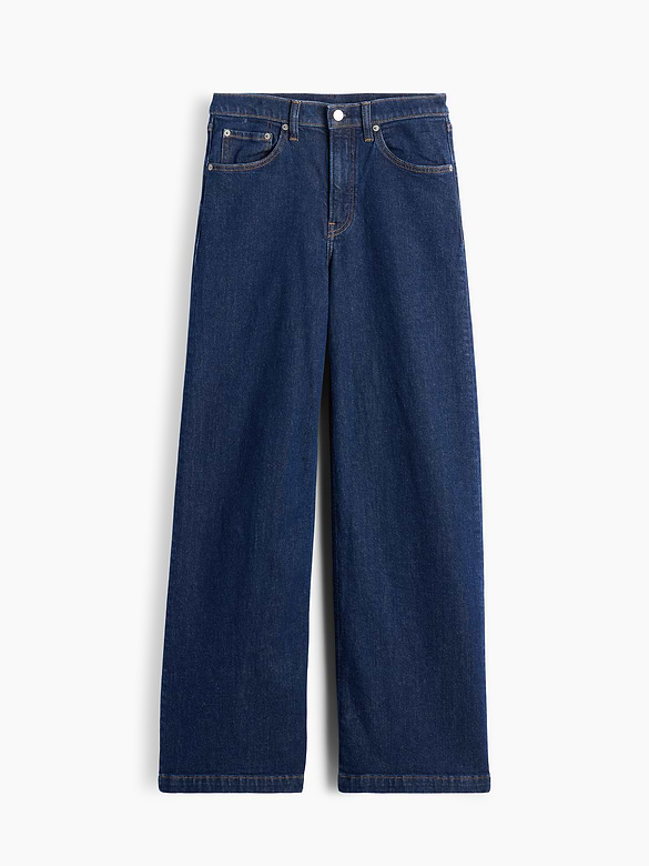 High Rise Stride Wide-Leg Jeans