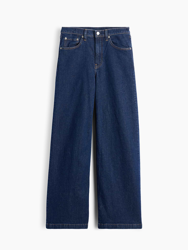 Image number 7 showing, High Rise Stride Wide-Leg Jeans