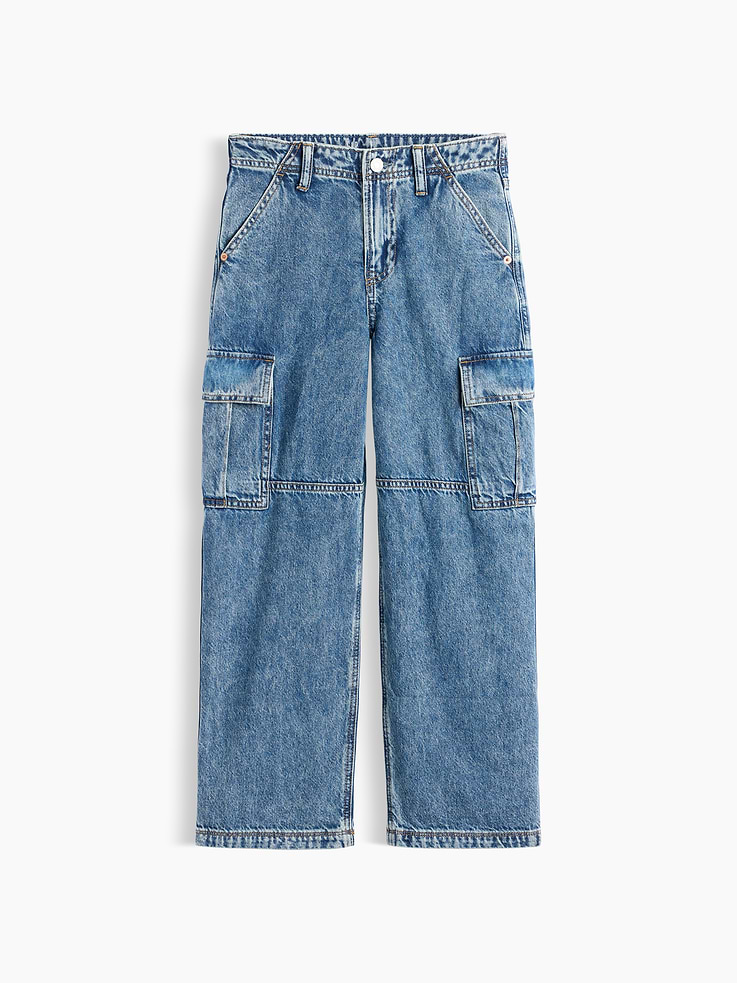 Image number 2 showing, Kids Baggy Cargo Jeans