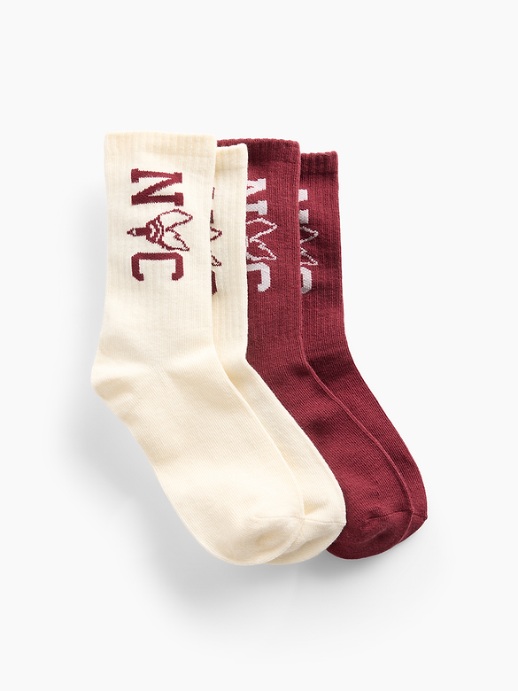 Kids NYC Flame Crew Socks (2-Pack)
