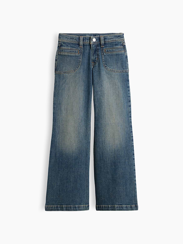 Kids Low Rise Relaxed Flare Jeans